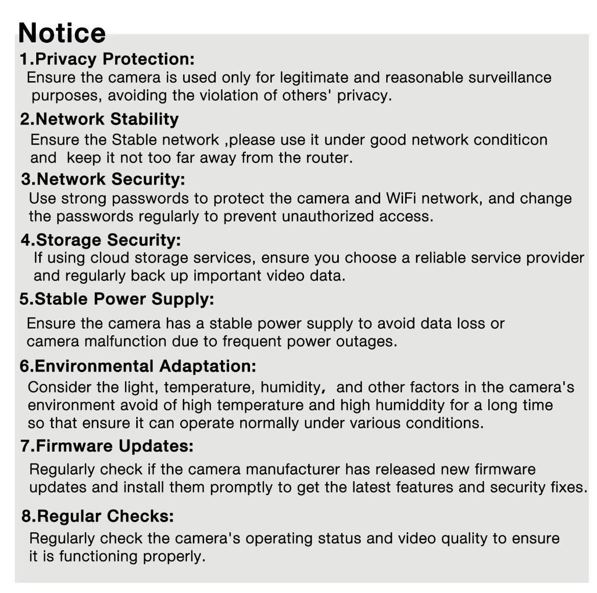 Home security Camera